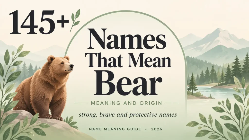 Names That Mean Bear