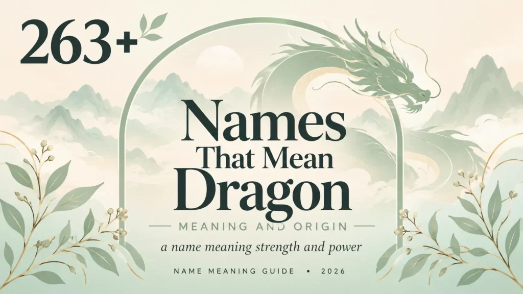 Names That Mean Dragon