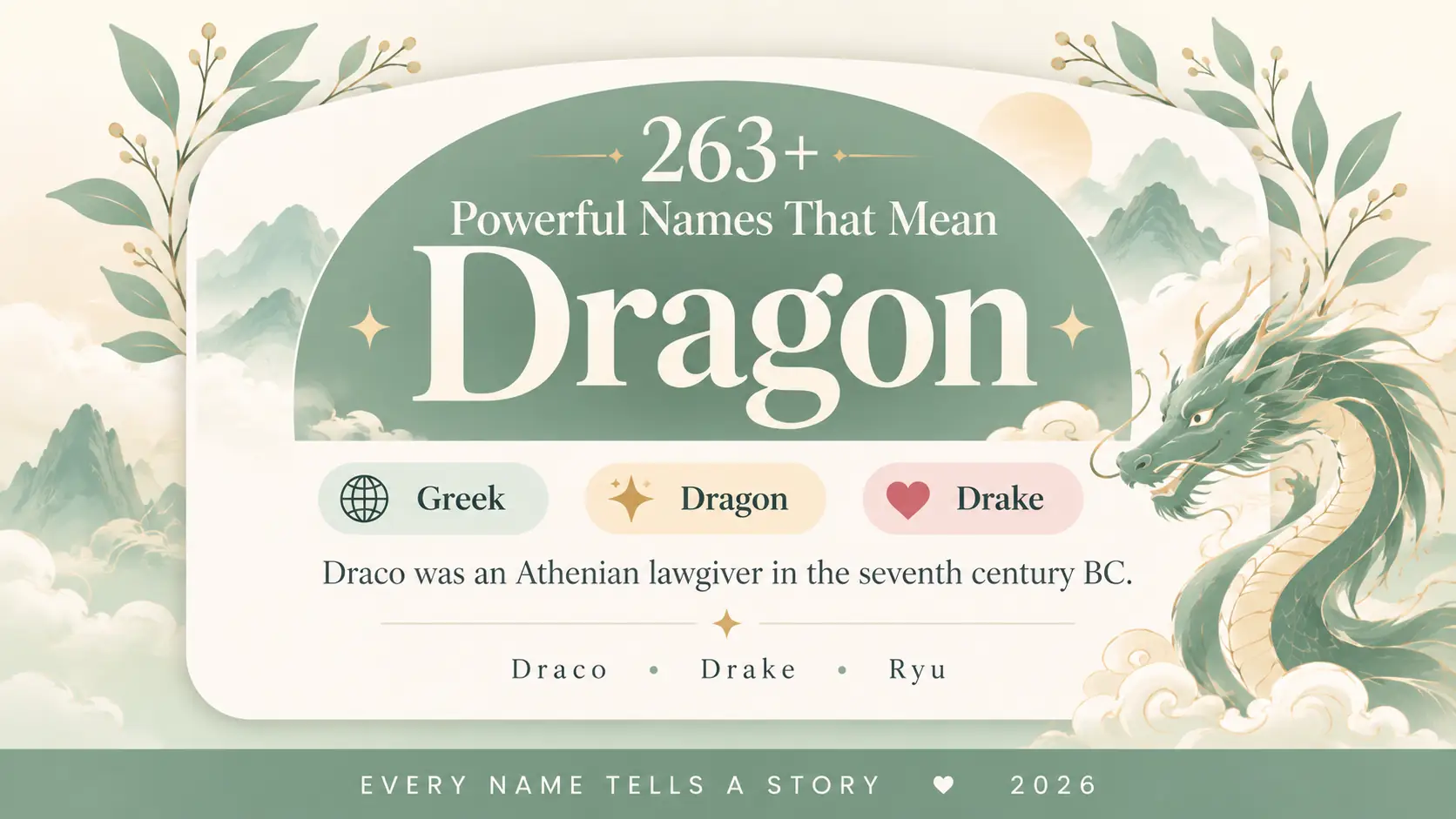 Names That Mean Dragon
