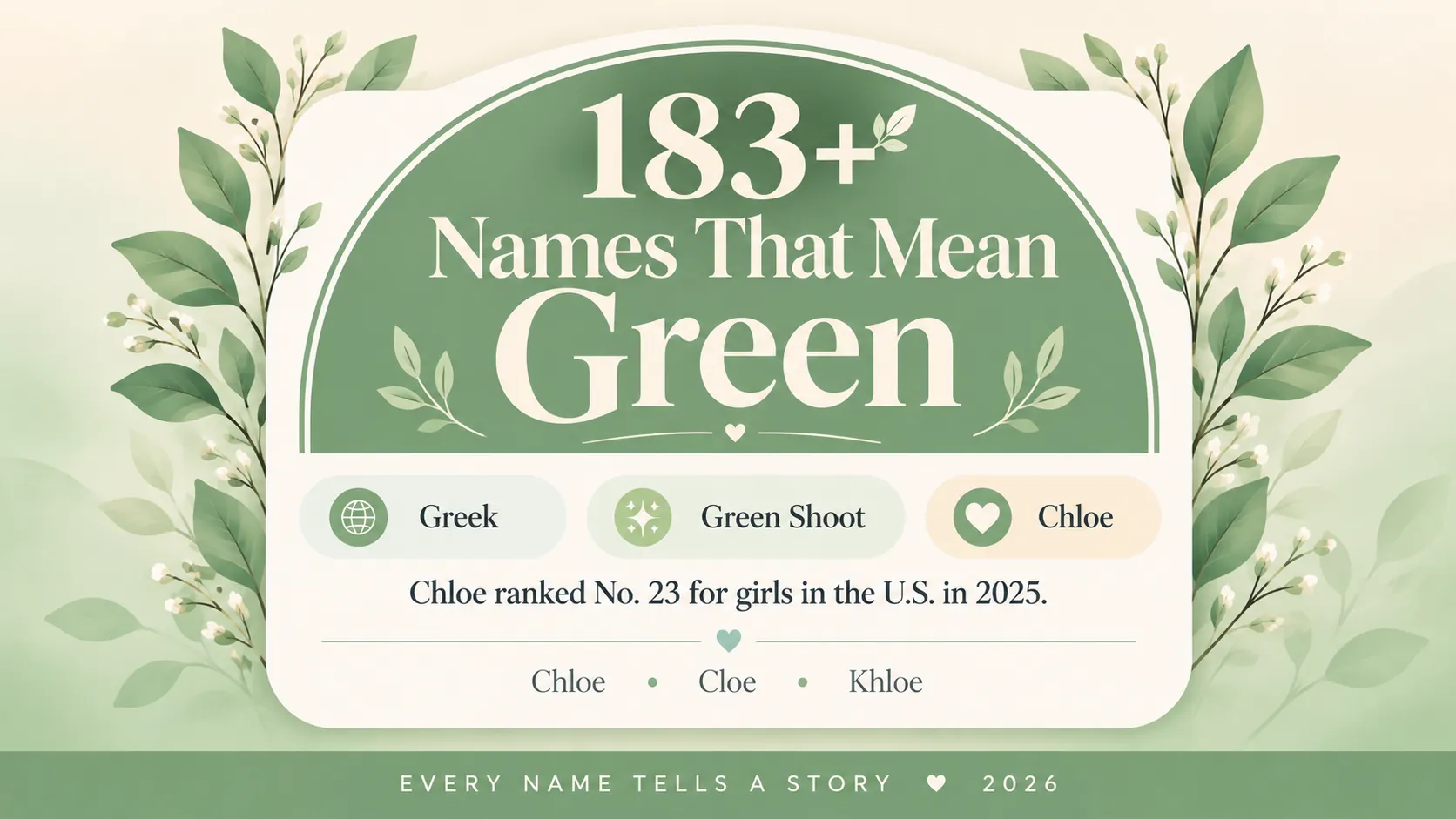 Names That Mean Green
