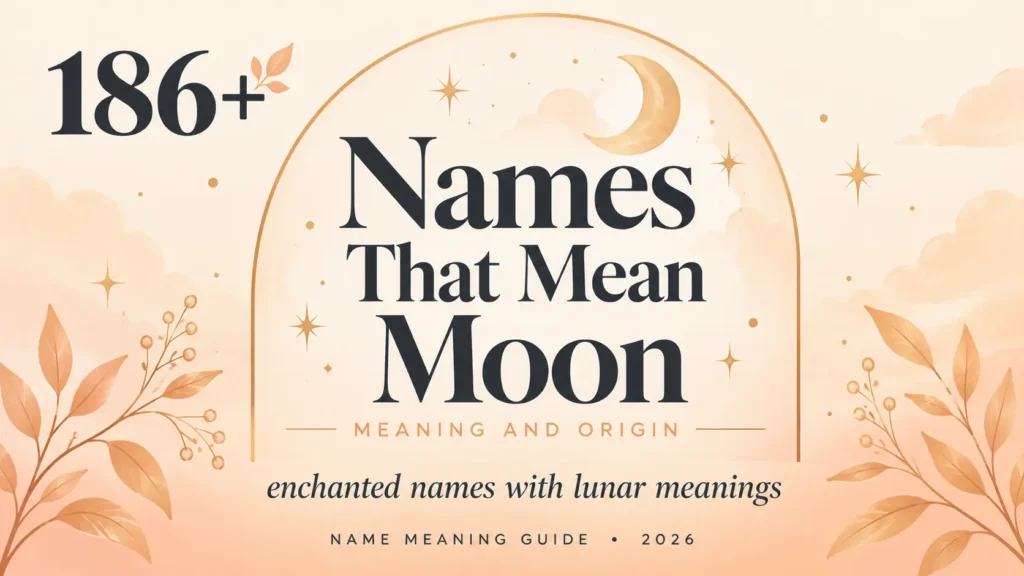 Names That Mean Moon