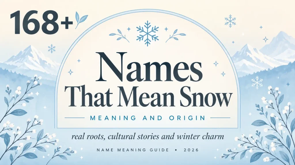 Names That Mean Snow