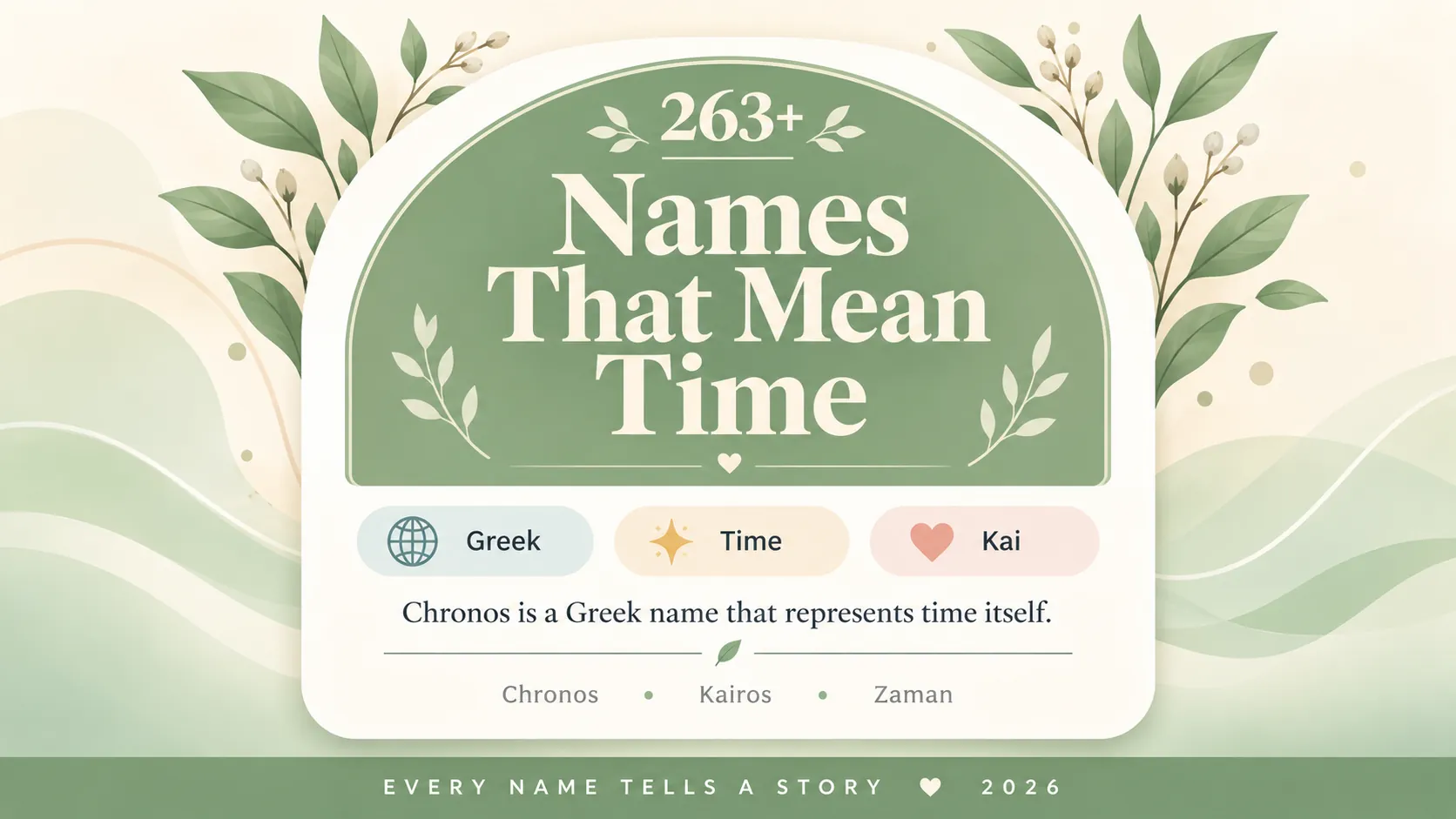 Names That Mean Time